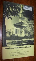 1975 VINTAGE CLARKSON COMMUNITY CHURCH HISTORY BOOK - $9.89