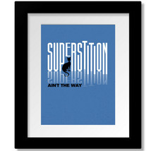 Superstition by Stevie Wonder - Soul Rock Music Lyric Art Print Canvas o... - $19.00+