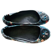 Tory Burch Minnie Travel Blue Floral Ballet Flats 7 - £79.12 GBP