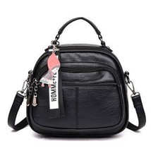 Women&#39;s New Multifunctional Travel Backpack PU Leather Mini Ladies Backpack Moch - £21.61 GBP
