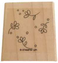 Stampin Up Rubber Stamp Flowers Falling Floating Card Making Background Nature - £3.18 GBP