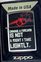 2nd Amendment Owning A Firearm Zippo Lighter - $23.70