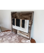 Rustic framed piano keys - $85.00