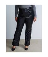 NY&amp;C New York &amp; Company Black Faux Leather Bootcut Pants Trousers Size 12 - €8,67 EUR