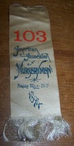 1894 ANTIQUE AMERICAN ASSN NURSERYMEN RIBBON NIAGARA FALLS NY FLOWER NUR... - $49.49