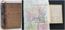 1881 Antique Hartford Ct City Directory W Foldout Map History Genealogy Ads - £135.45 GBP