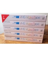 Memorex VHS Video Tapes Pack of 5 Blank T-120 120 Min. RV VCR -New - Sealed - £7.43 GBP