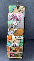 Hanna-Barbera Cartoon Crew Socks 6 Pair Size 8-12 Flinstones Tom &amp; Jerry Jetsons - £18.37 GBP