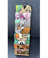 Hanna-Barbera Cartoon Crew Socks 6 Pair Size 8-12 Flinstones Tom &amp; Jerry... - £18.18 GBP