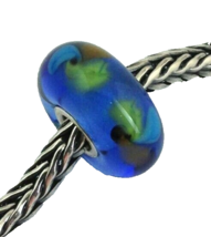 Authentic Trollbeads Ooak Unique Murano Glass Charm #115, 13mm Diameter New - £26.07 GBP