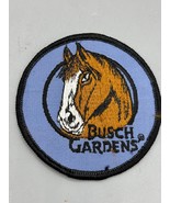 Vtg Busch Gardens Horse Embroidered Iron-On Patch 3&quot; Souvenir Travel - $201.20 MXN