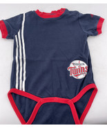 Baby Minnesota Twins adidas Vintage Outfit Onezee 18 Months Blue Red Str... - £10.11 GBP