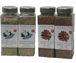 4 X The Gourmet Collection Spice Blends chicken, Roasted Garlic, &amp; Sea Salt - £54.34 GBP