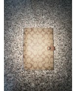 Coach Notebook Journal In Signature Canvas w/ Smooth Leather Details Kha... - €64,34 EUR