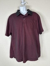 George Dark Red Diamond Polo Shirt Short Sleeve Mens 2XL XXL - $13.39