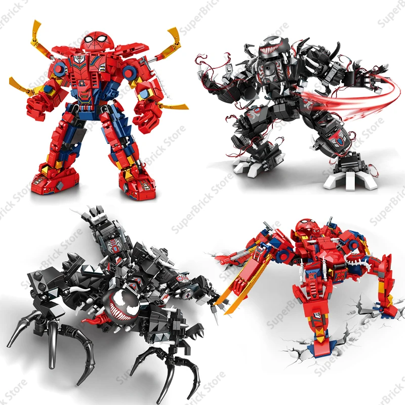 Hot Marvel Superhero The Amazing Spider-Man VS Symbiote Venom Carnage Armor - £24.01 GBP