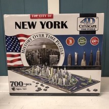 The City of New York History Over Time Puzzle 4D Cityscape 840 PC NEW SE... - $21.77