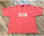 Vtg 90s BUM B.U.M. Equipment T-shirt Men’s Size Medium 1992 Raised Print... - $21.28