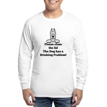 DOBERMAN TOILET DRINKING PROBLEM Men&#39;s Long Sleeve T-Shirt - $40.00