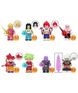 8pcs Dragon Ball Super Goku Vegeta God Hit Jiren Fused Zamasu Minifigure... - £15.96 GBP