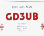 1957 QSl Port Moar Ramsey ISLE OF MAN GD3UB - $8.91