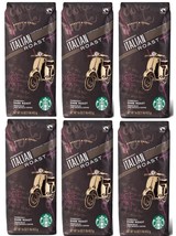 6 Bags Starbucks Italian Roast Coffee Whole Bean Coffee Dark Rst 1lb - O... - $747.57 MXN