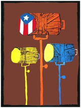 2041.Movie lights.Puerto Rico flag Poster.Wall Decorative Art.Home decoration - $16.20+