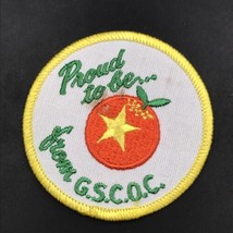 Vintage Girls Scouts Patch - Proud To Be From GSCOC Orange County CA - £7.46 GBP