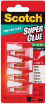 Scotch Super Glue Gel 4/Pkg .017oz - £11.69 GBP