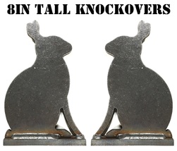 Steel Shooting Targets Rabbit Silhouette Knockovers .22LR Pistol/Rifle P... - £22.37 GBP