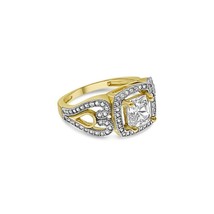 14k Gold Engagement Ring CZ Women Band Size 6.75 - £304.61 GBP