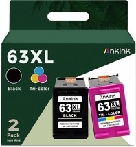  Ink Cartridge Replacement for HP Ink 63 63XL Black and Color Comb - £56.90 GBP
