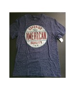 Nwt Well Worn brand Small S Short Sleeve Blue T-shirt Superior American ... - $9.00