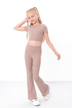 Flared Leggings for Girls – Soft Ribbed Fabric &amp; Comfortable Fit,, Any s... - $26.82+
