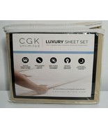 CGK Unlimited Luxury Sheet Set Size Full Bed Brown 4pc Set Beige Tan Ult... - £19.15 GBP