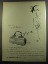 1953 B. Altman Coblentz Bangle Bracelet Bag Ad - The talk of Fifth Avenue - £14.85 GBP