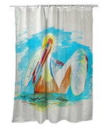Betsy Drake Pelican in Teal Shower Curtain - £76.06 GBP