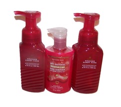 Crushed Candy Cane &amp; Candle Apple Soap &amp; Sanitizer Bath &amp; Body Works 3 P... - $520.98 MXN