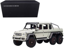 Mercedes Benz G63 AMG 6x6 Designo Diamond White with Carbon Accents 1/18 Model  - £265.71 GBP