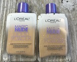 (2) L'Oreal Paris Magic Nude Liquid Powder Perfecting Makeup #320 Natura... - $15.72