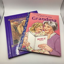 Lot 2 Kids Family Books Bible Stories Miracle Loaves Fishes Glad I&#39;m Grandma - £11.84 GBP