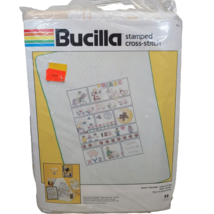 Bucilla Baby Dreams Crib Cover Stamped Cross Stitch Kit 40006 Blanket Vtg - £31.38 GBP