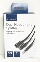 Insignia - Headphones Splitter - Black - £5.99 GBP