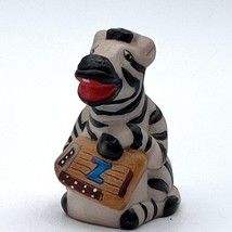 Vtg Franklin Mint Animal Alphabet Z Figurine Richard Walz Zebra Zither 1.5&quot; - $15.88