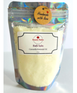 Citronella Bath Salts Epsom Salt bath soak relaxing gift for her body so... - $10.19 CAD