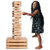 Games - Giant Tower Game | 60 Large Blocks | Storage Crate/Outdoor Game Table |  - £149.48 GBP