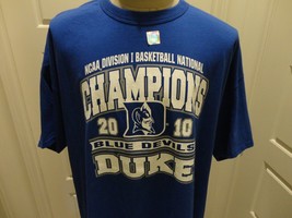 New Blue 2010 NCAA Div I Basketball Champions Duke Blue Devils T-shirt Adult 2XL - $20.08