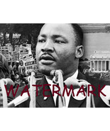 Martin Luther King Jr. Collage of Protest and Speech B&amp;W Vintage 8x10 Photo - $8.50