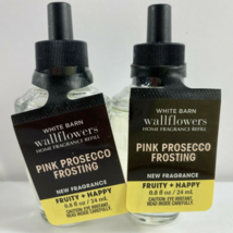 Lot of 2 Bath &amp; Body Works PINK PROSECCO FROSTING Wallflower Oil Refill ... - £14.19 GBP