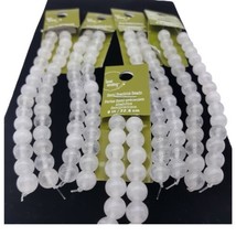 White Quartzite Stone Semi Precious Beads Lot/5 Strings 9&quot; Jewelry Making Crafts - £9.60 GBP
